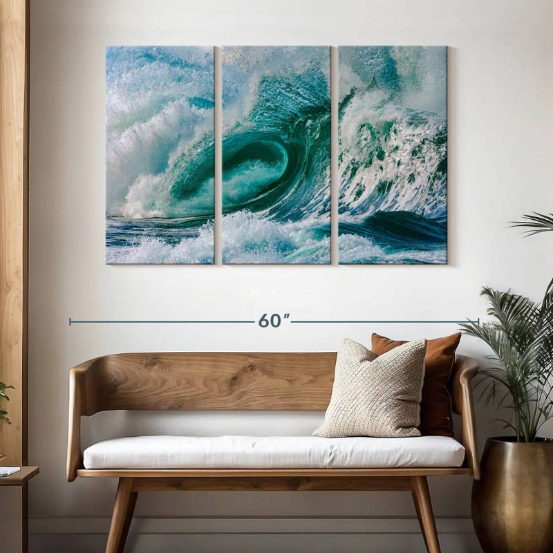 Gillard Violent Ocean Wave, 32" H x 50" W