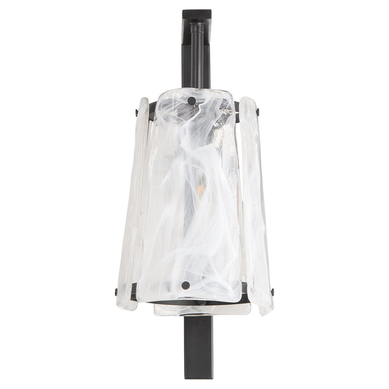 Lucilo 1 Light Wall Mount, Matte Black