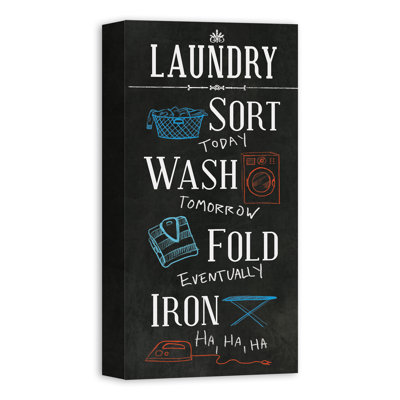 Wash and Dry - reproduction d'art textuel sur toile