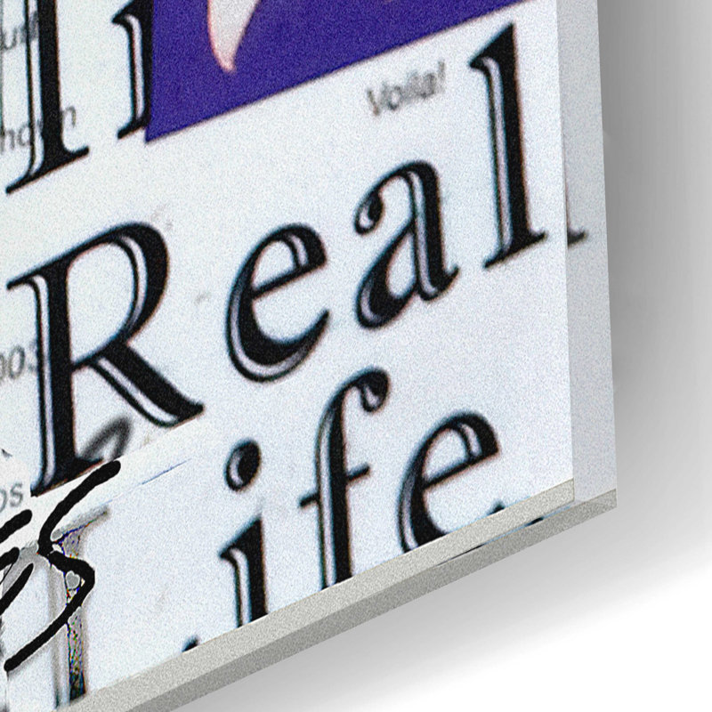 Not In Real Life par - Impression sans cadre, L 12 po x H 12 po