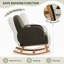 Chaise berçante rembourrée avec repose-pieds Teddy-1783857052