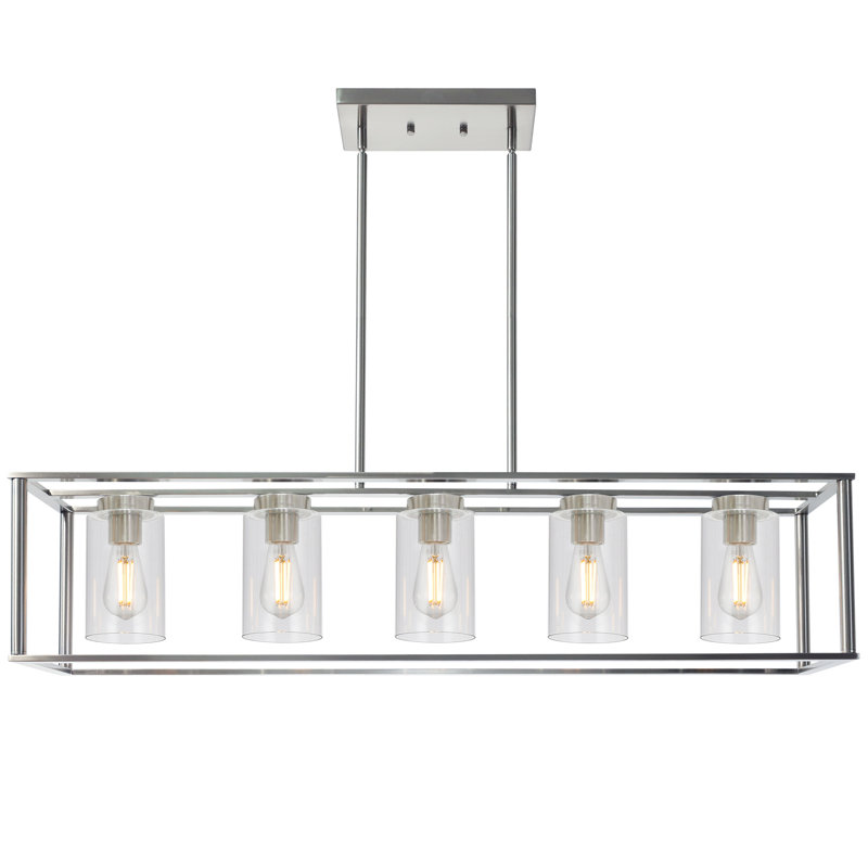 Lafrance 5 - Light Kitchen Island Pendant, Brushed Nickel