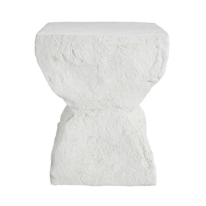 Cleo Outdoor Paito Modern Minimalist MGO Side Table, White