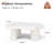 39" White Modern Free-Form Cloud-Shaped Wooden Coffee Table for Living Room with 3 Legs, Soft-Matte, Subtle-Sheen Tabletop-1314804944-1314804953