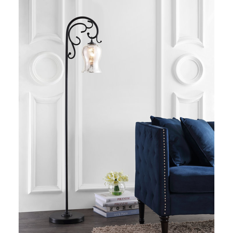 Altenburg 64'' Black Arched Floor Lamp