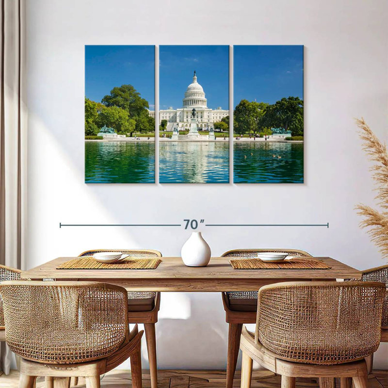 Lilie US Capitol Reflection, 36" H x 57" W