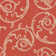 Arneshia Paisley Indoor / Outdoor Area Indoor/Outdoor Area Rug in Red/Natural