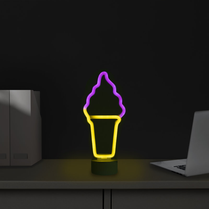 Enseigne lumineuse de table 12 po
