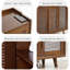 Rangement pour chaussures moderne en bois massif brun noisette