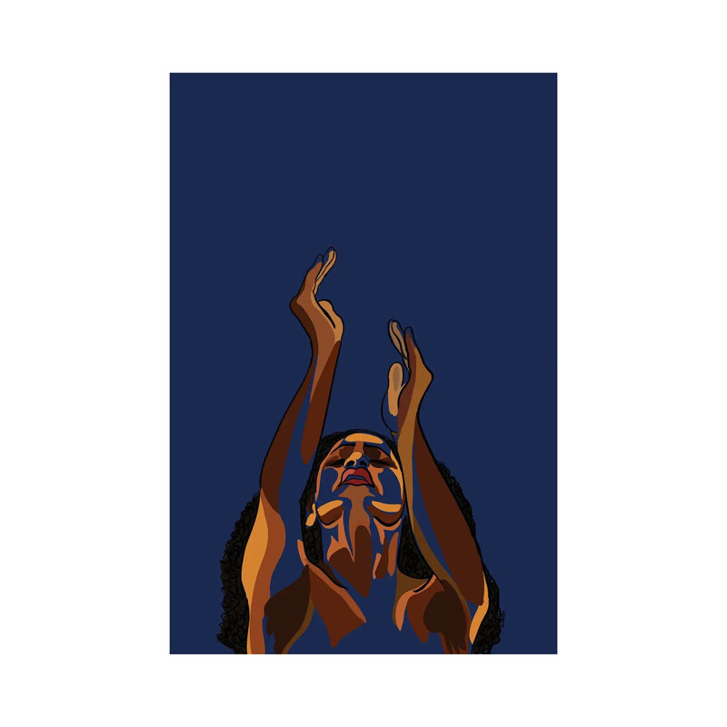 «Stretch My Hands To Thee II» -RRX38, H 12 po x l 8 po x P 0,75 po