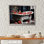 Red Floral Bath II - Laundry Art mural