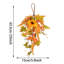 Ornement en forme de goutte de porte avant de 25 pouces, couronne décorative de baies d'érable et de citrouille artificielle de l'Action de grâce, décorations pour l'automne