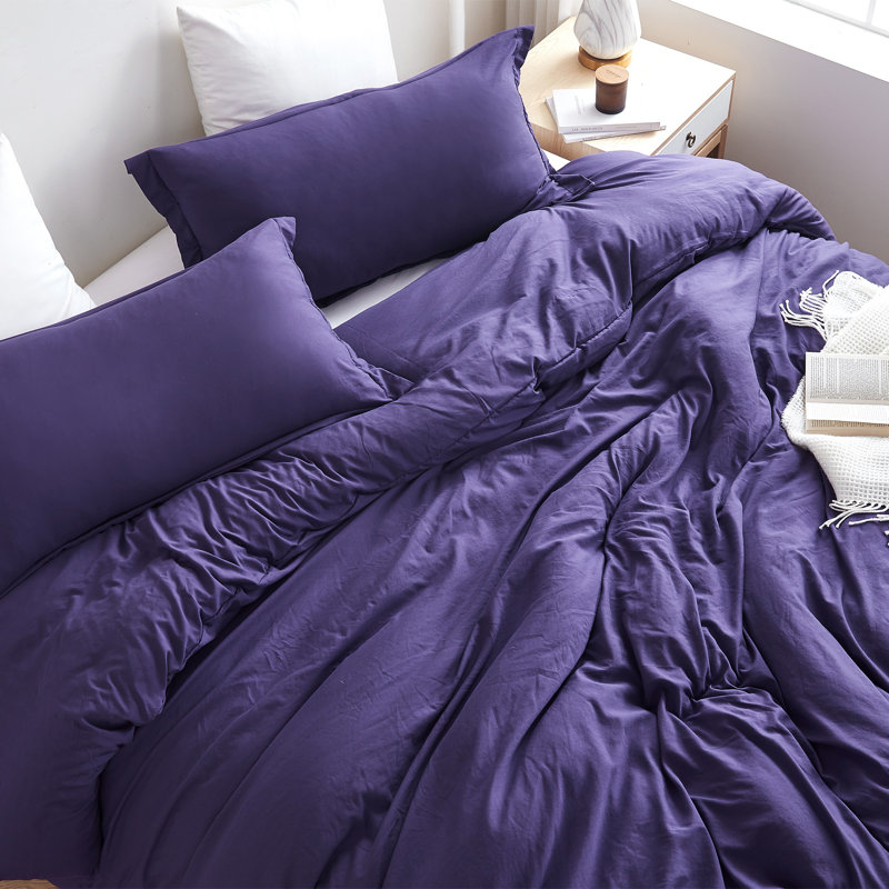 Ensemble d'édredon en duvet synthétique Ultra Cozy, Édredon pour lit simple TG + 1 taie décorative, Mauve