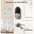 Smart Door Locks Fingerprint Keyless Entry, Bluetooth Biometric Door Lock Set, Touchscreen Keypad Deadbolt