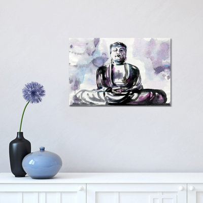 Buddha 1 Piece Wrapped Canvas Painting