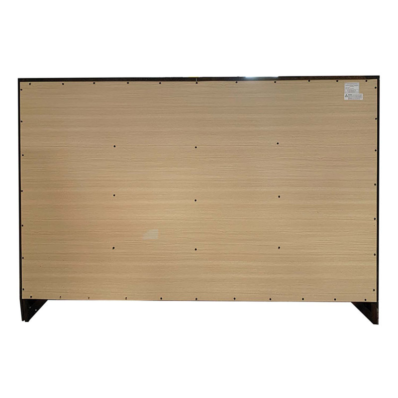 Commode 8 tiroirs Oberreit, finition noyer