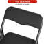 Table d'activité pliante 3 pièces LinTimes et 2 chaises rembourrées, noir