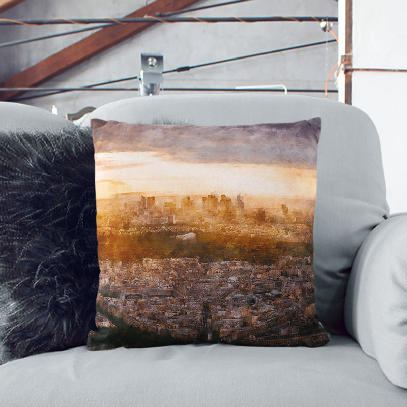 Square Throw Cushion, 40cm H x 40cm W x 15cm D