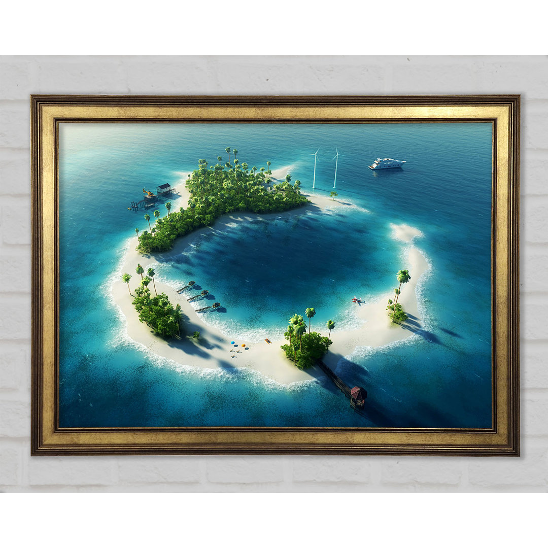 The Perfect Island Getaway - Einzelne Bilderrahmen Kunstdrucke