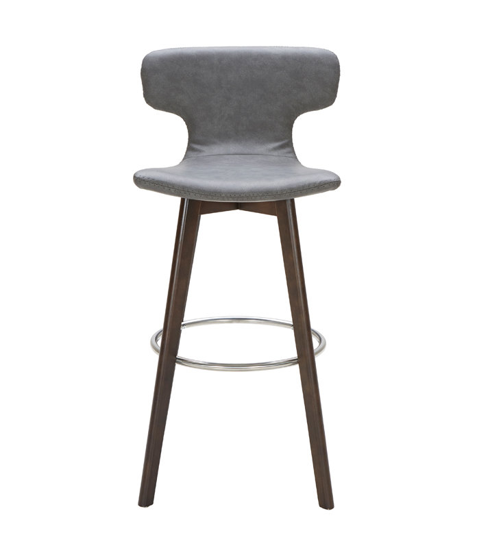 Tabouret de bar Cipriano, Gris foncé