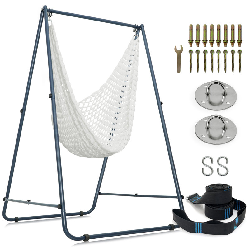 2 Person Classic Hammock with Stand, Blue