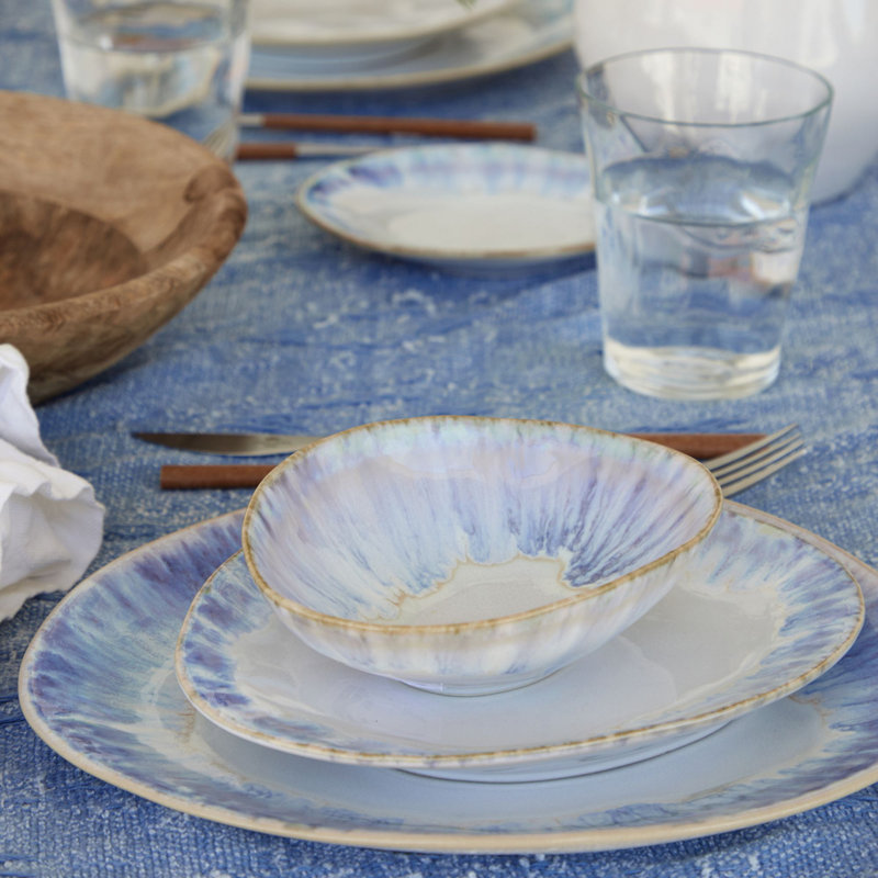 Brisa Stoneware Salad/Dessert Plate, Ria Blue