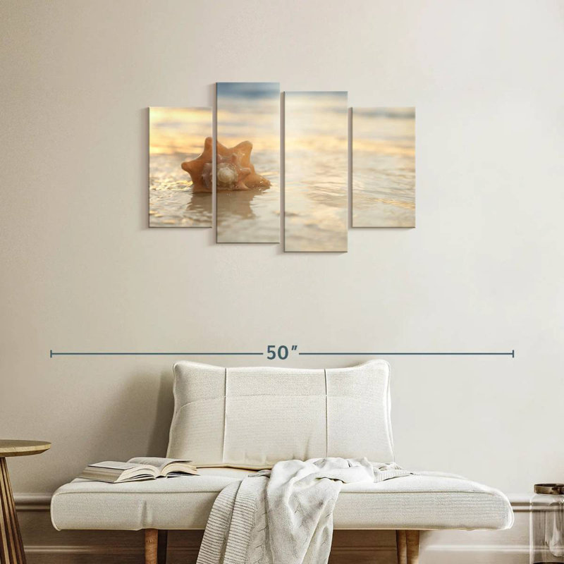Sunrise seashell Aletra, 22" H x 36" W