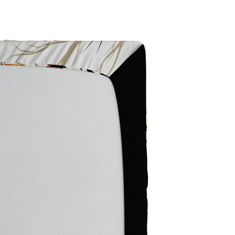 Microfiber Floral Fitted Sheet, Queen Fitted Sheet