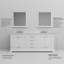 Meuble-lavabo double l 80 po x P 22 po et miroirs 30 po Dukes-2136935808