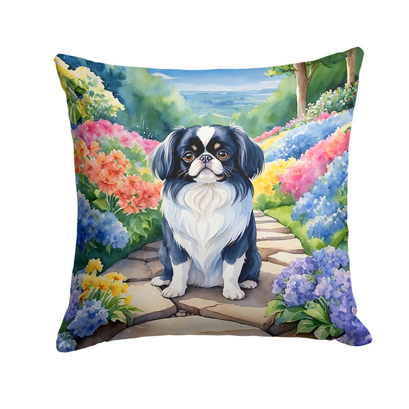 Spring Path Other/No Pattern Outdoor Throw Pillow, 14"H x 14"W