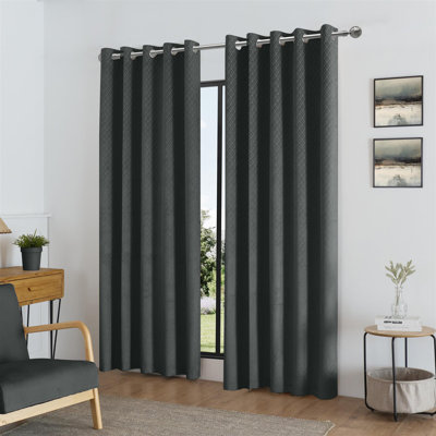 Adwita Temple Blackout Eyelet Curtain Panel Pair