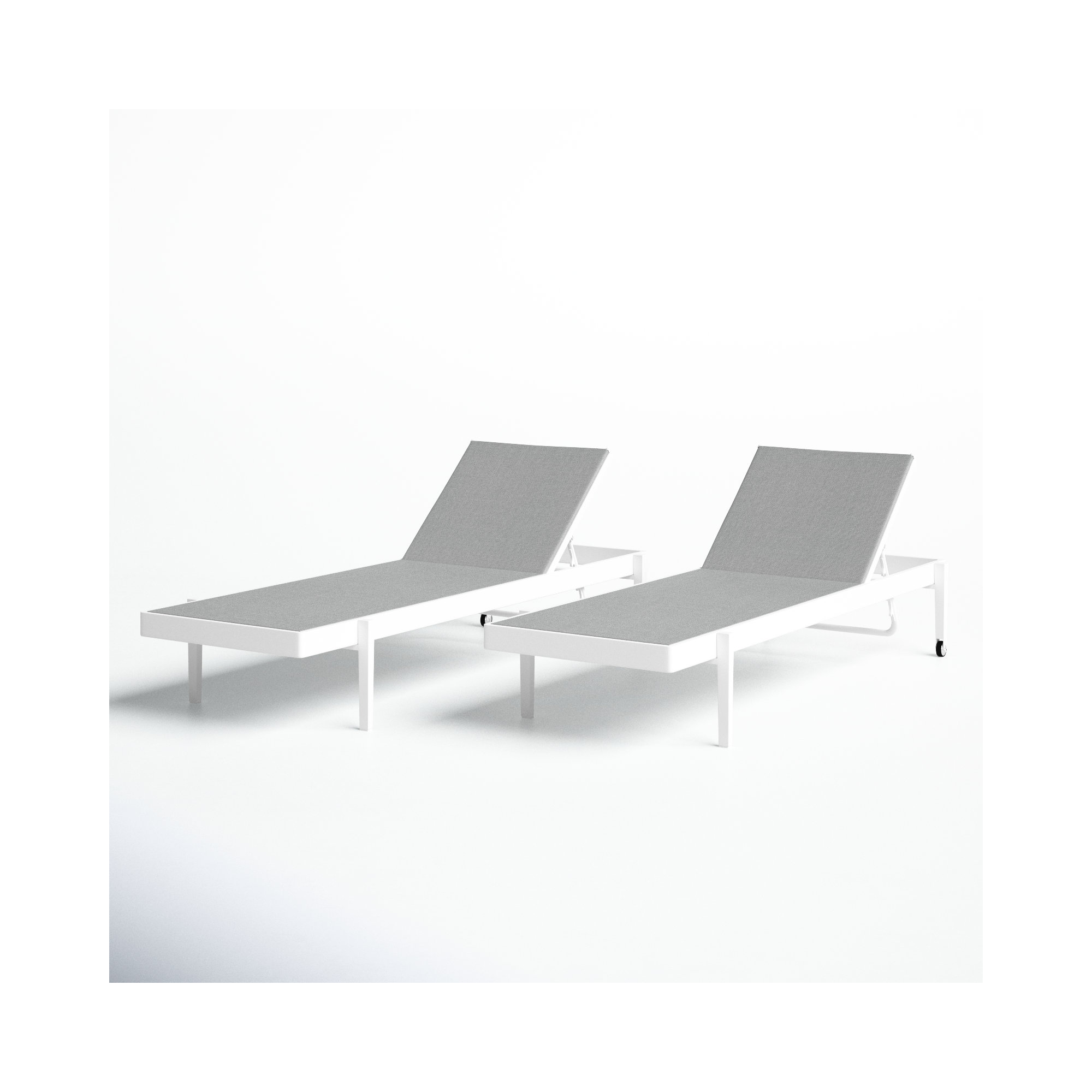 Charleston Outdoor Patio Aluminum Chaise Lounge Chair
