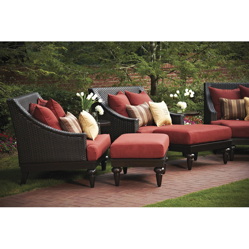 Somerby Outdoor Lounge Chair, Canvas Brick Sunbrella® Canvas