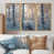 Toile avec cadre flottant or