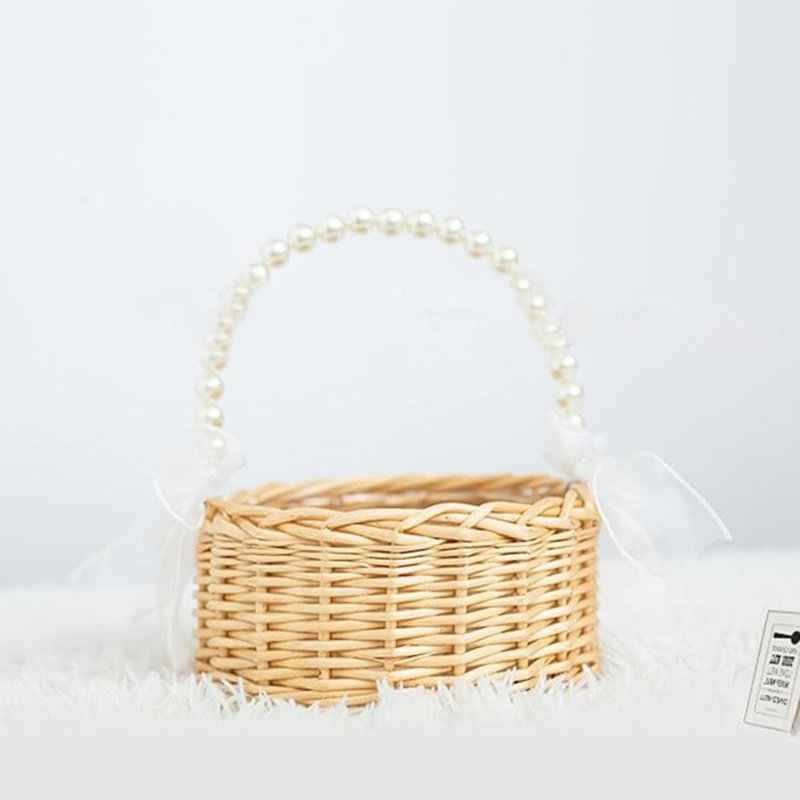 Panier de fleurs en osier
