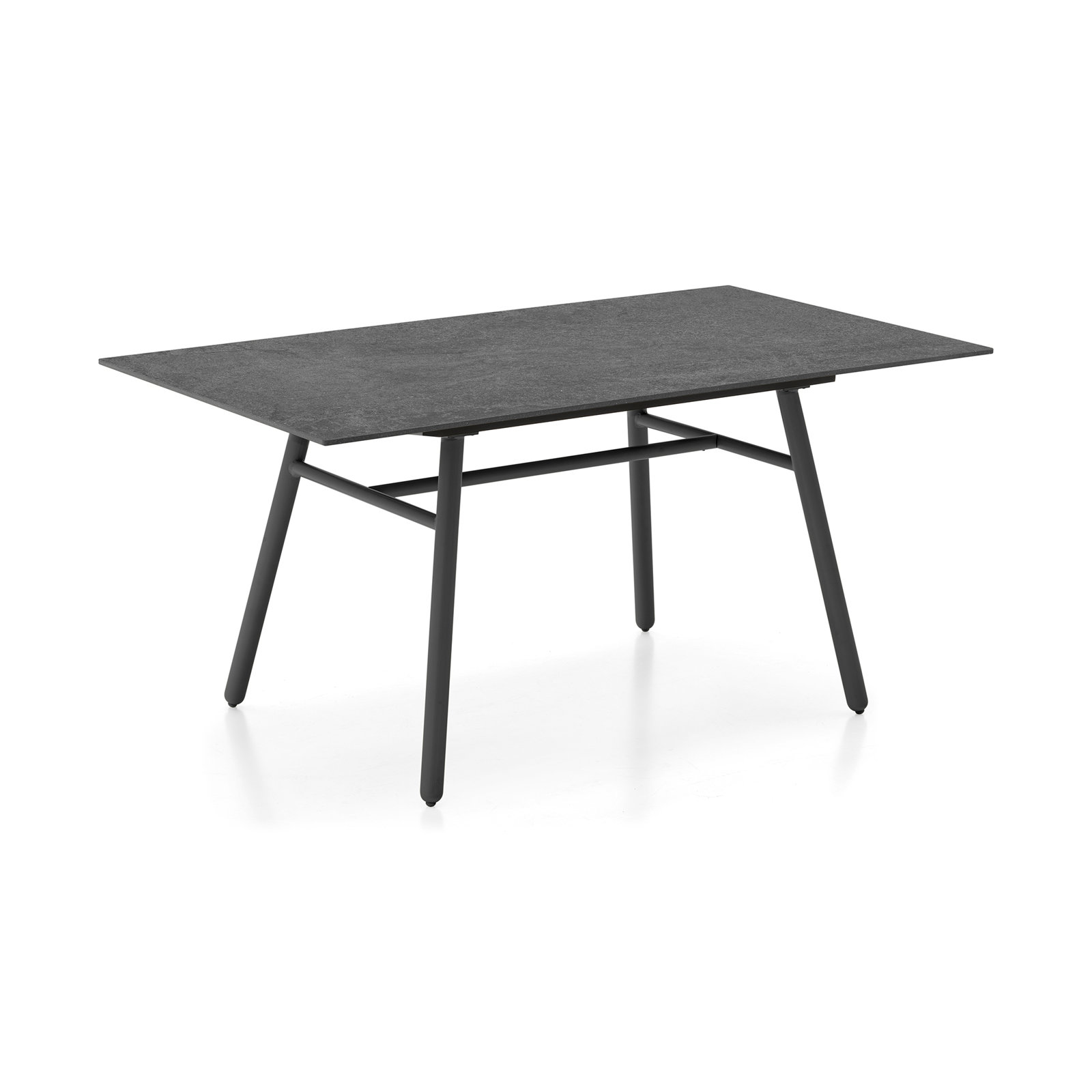 Yo! 63" Patio Dining Table, Matt Black, Cardoso Black