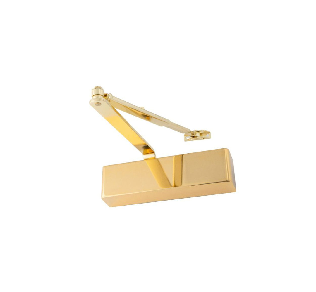 Overhead Door Closer Surface Mounted 101 Series Satin Nickel Fire Rated