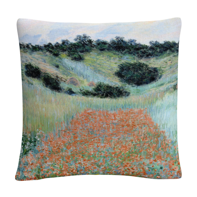 Coussin Claude Monet Poppy Field Near Giverny