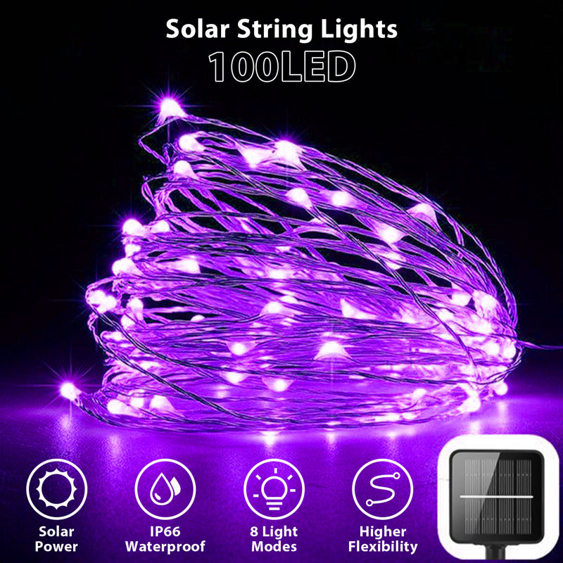 Kafi Indoor 1 - Bulb 5.07'' Solar Powered LED String Lights String Light