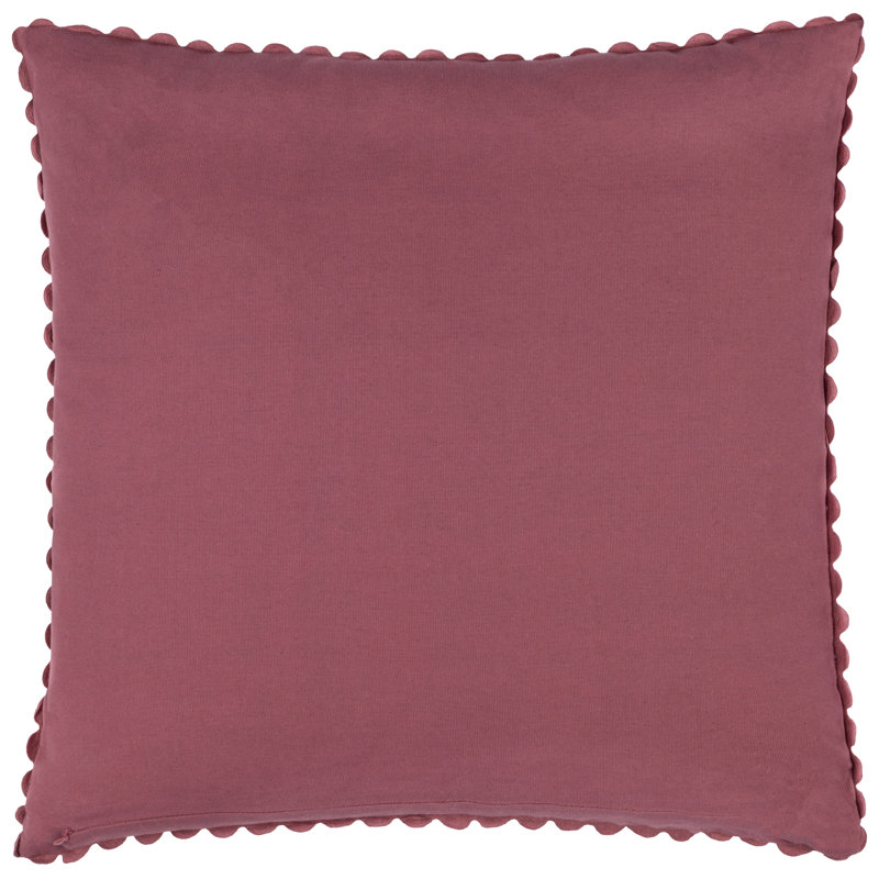 Robins Wood Down Blend Floral Red Square Cushion