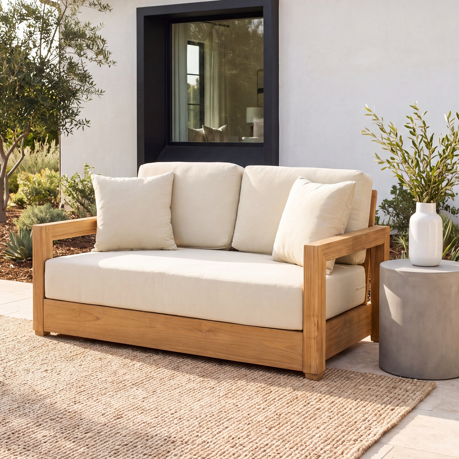 Melrose 48" Cushion Cover, Beige