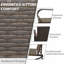 Ensemble de conversation à bascule en métal pour 2 personnes avec coussins-1343882407