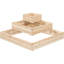 3-Tier Fir Wood Raised Garden Bed Open-Bottom Planter