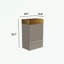 Meuble-lavabo mural avec lavabo, armoire de rangement et un tiroir-583039531