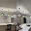 Lustre suspendu moderne à 8 lumières géométriques, luminaire carré industriel réglable pour salle à manger, îlot de cuisine, vestibule, couloir