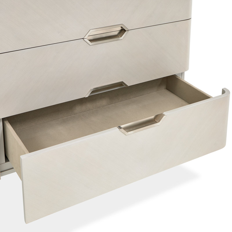 Penthouse Dresser & Mirror Set - Ash Gray