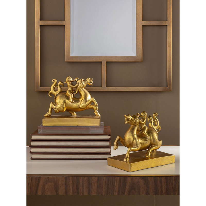 Elephant Rider bookends