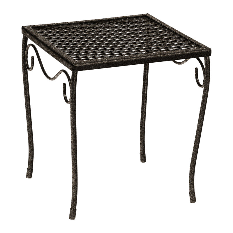 Briarwood Outdoor Square Side Table, Chestnut Brown, 12.5" W x 12.5" L x 13.7" H