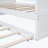 Twin Size Canopy Day Bed With Twin Size Trundle, White-870153457