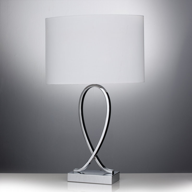 Stuttgart Metal Table Lamp, Chrome